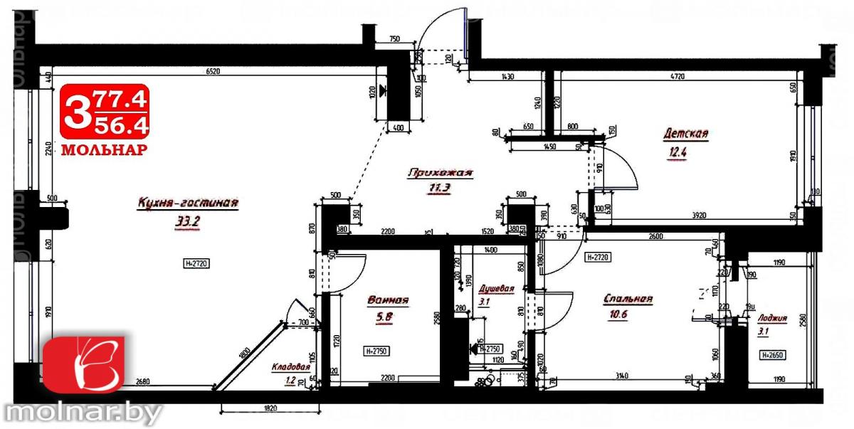 Продам 3-комнатную квартиру в Минске в Первомайском р-не, Макаенка ул., 12/B