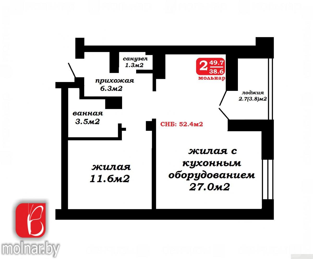 Продам 2-комнатную квартиру в Минске, 10