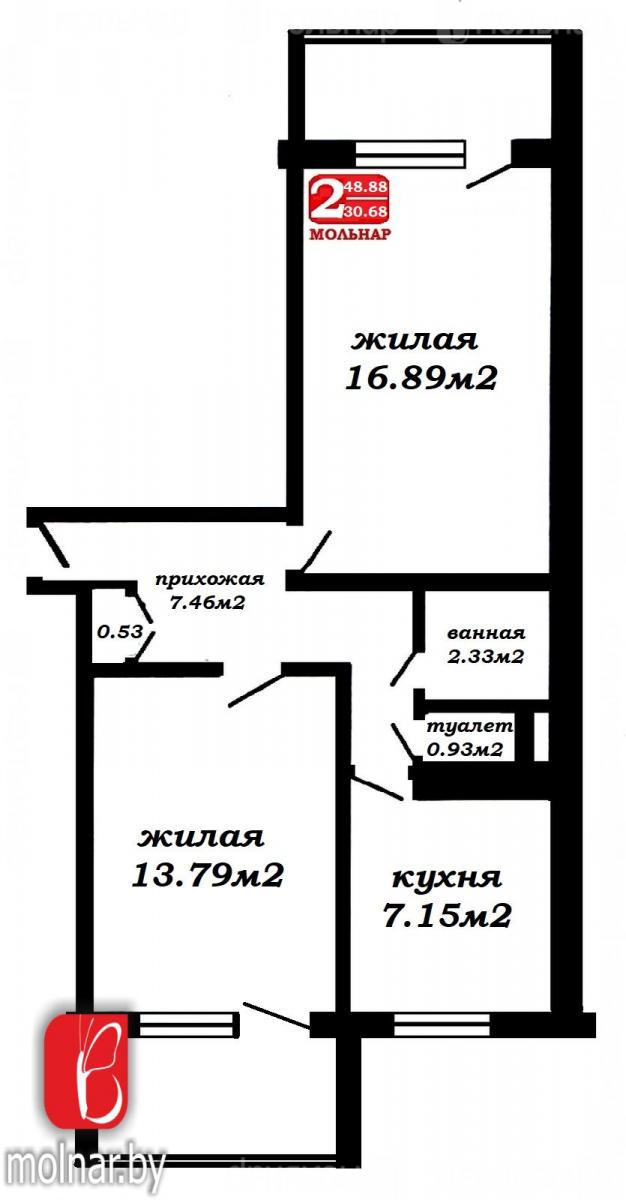 Продам 2-комнатную квартиру в Минске в Заводском р-не, Серебрянка, Плеханова ул., 125