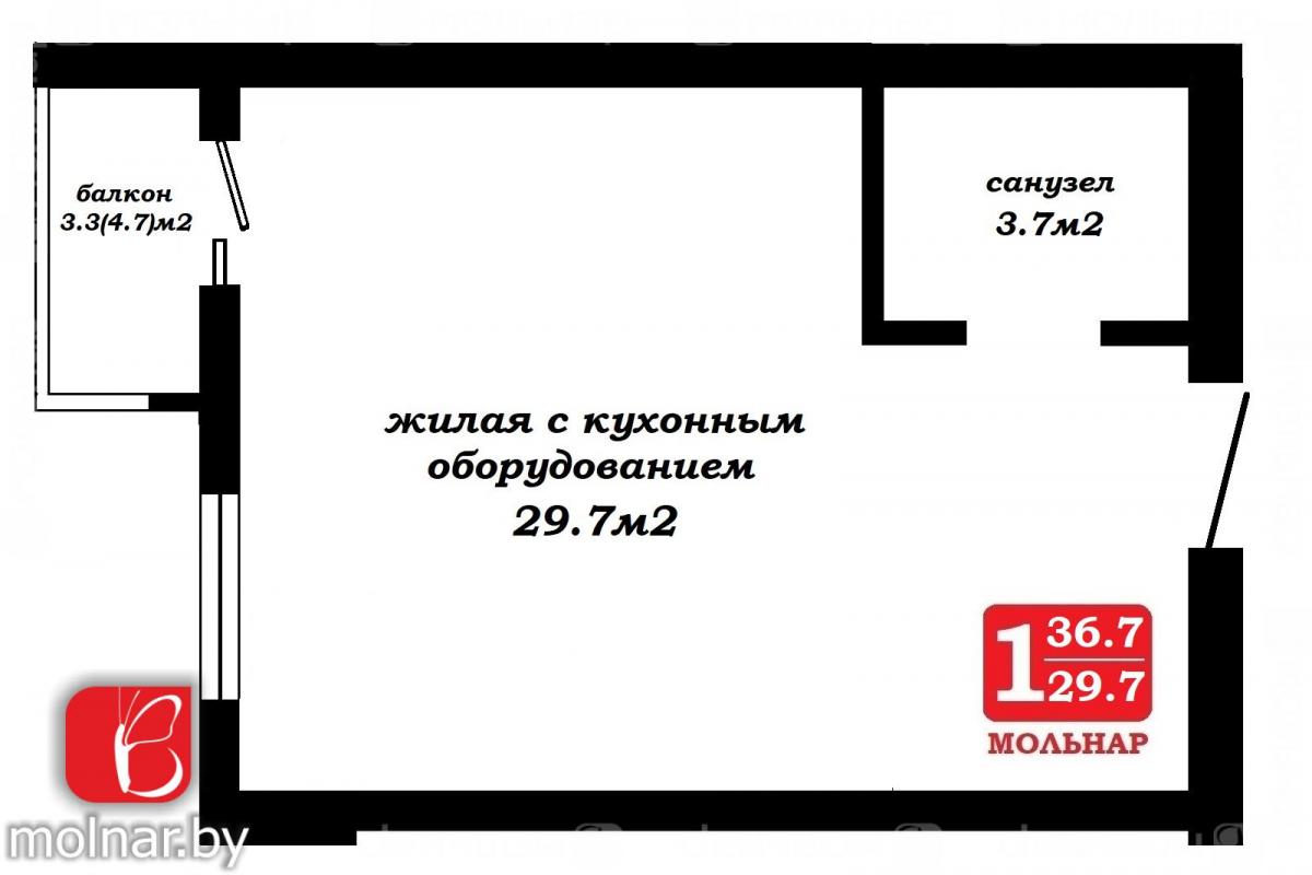 Продам 1-комнатную квартиру в