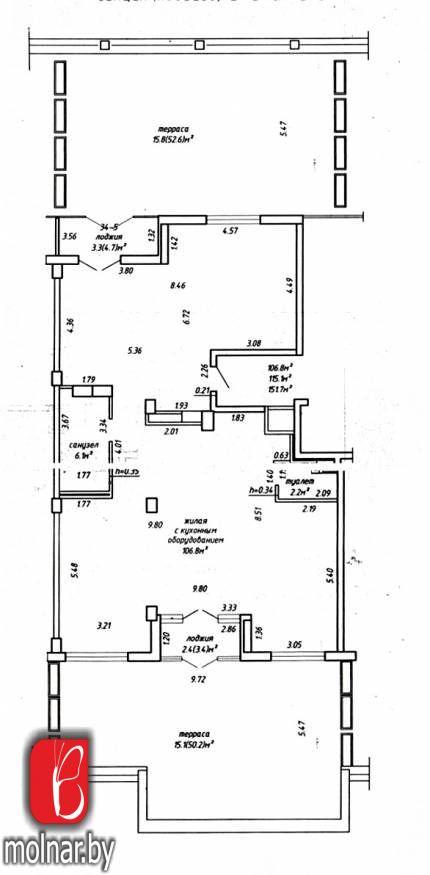Продам 4-комнатную квартиру в Минске в Первомайском р-не, Туровского ул., 24