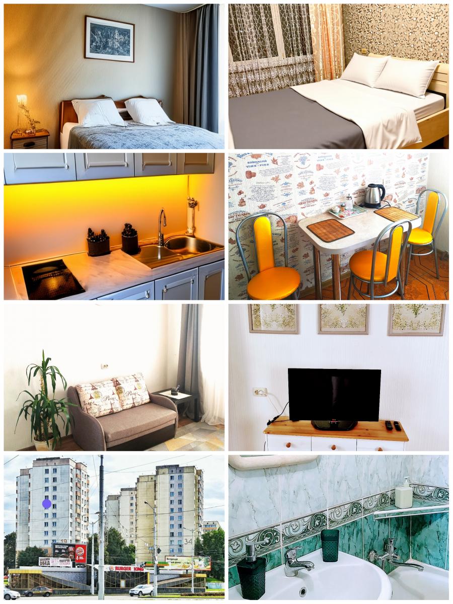 Сдам на сутки 2-комнатную квартиру в Минске в Фрунзенском р-не, Раковское шоссе, Притыцкого ул., 19