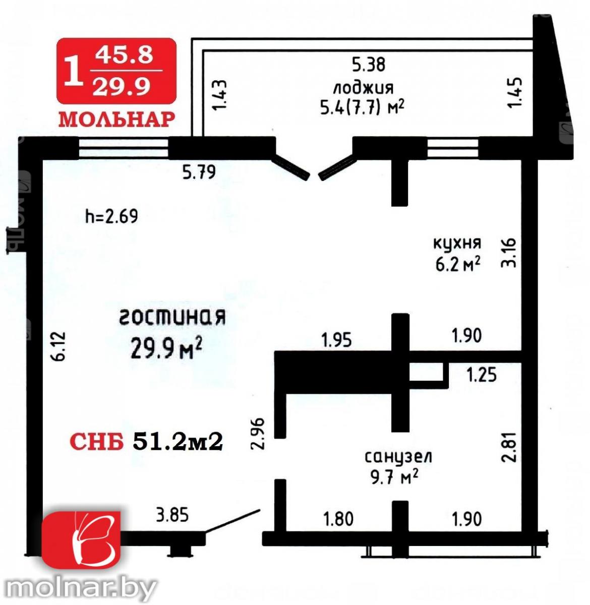 Продам 2-комнатную квартиру в