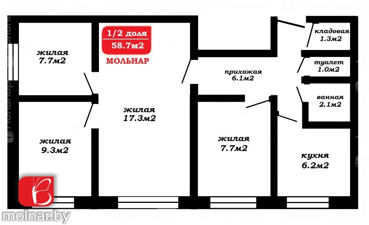 Продам комнату в Минске в Октябрьском р-не, Курасовщина, Ландера ул., 78