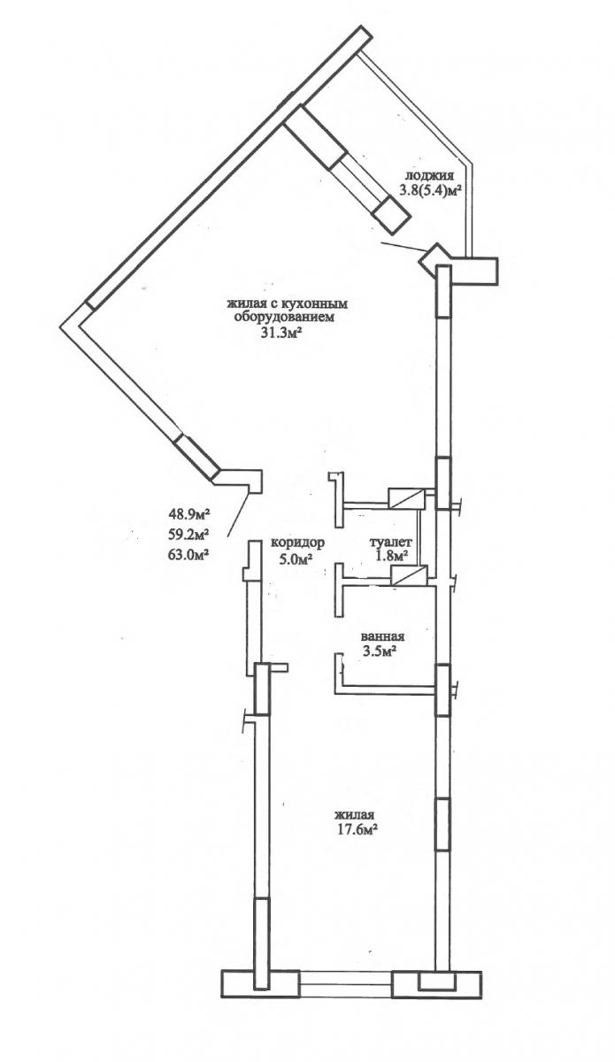Сдается 2-комнатная квартира в Минске в Московском р-не, Грушевка, Щорса ул., 42
