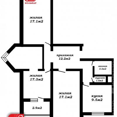 Продам 3-комнатную квартиру  Минск, Рафиева ул., 88, Московский р-н, Малиновка
