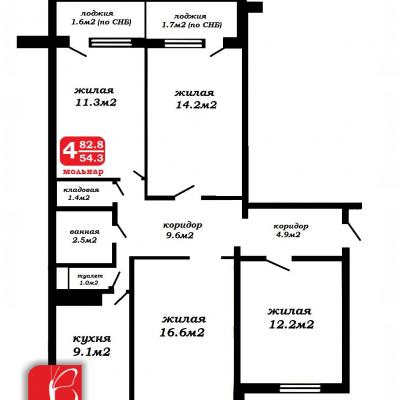 Продам 4-комнатную квартиру  Марьина Горка, Чапаева ул., 10
