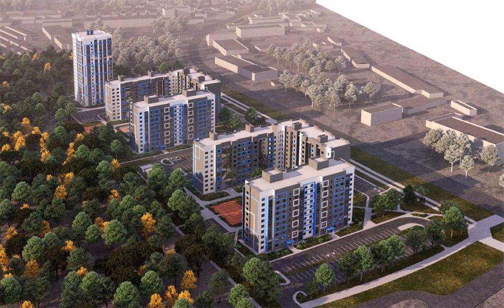 На Гурского вместо промзоны появится новый квартал c 5-ю домами