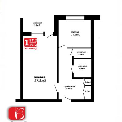 Продам 1-комнатную квартиру  Марьина Горка, Новая Заря ул., 38