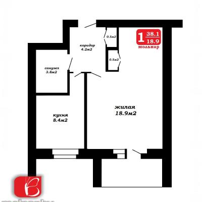 Продам 1-комнатную квартиру Минск, Чернышевского ул., 11, Первомайский р-н